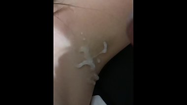 quick armpit cum before she goes to class