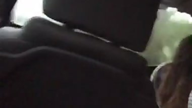Teen riding bbc in car