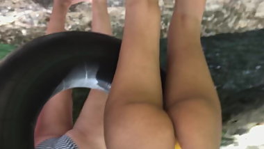 Jiggly bubble butt in bikini