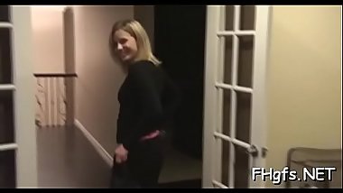 Mouthwatering blonde darling gets her nana torn apart