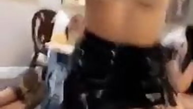 hot blond flashing at party