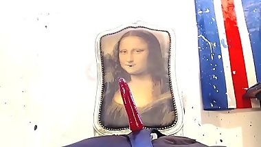 Tight live show riding that toy