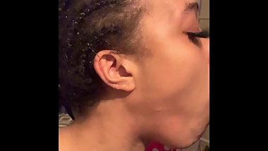 Boyfriend snatched her wig off to get a better view BBC facial bbj