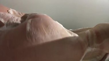 Soap play with naughty pawg in gym shower