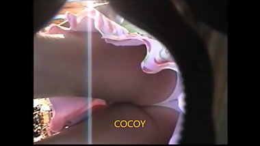 upskirt gringa calzonsito blanco