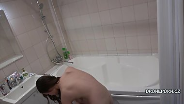 Czech Girl Keti in the shower - Hidden camera