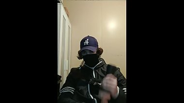 Teen lad jacking with fleshlight