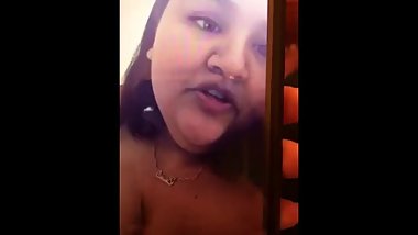Thick girl showing off her bumps on her brothers phone... yikes
