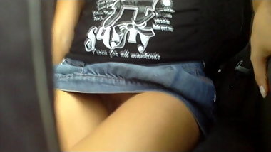 Xmianorin. No panty in taxi