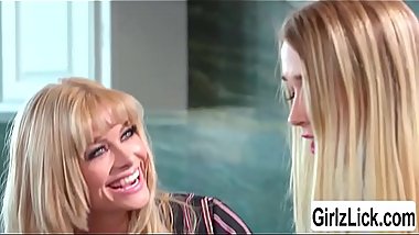 Hot MILF Serene eats her stepdaughters pussy