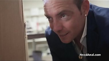 Teen bride ass fucked at the office