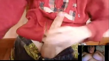 long dick jerks to huge boobs girl omegle webcam