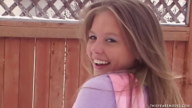 Literally The Girl Next Door:Winter Backyard Flashing