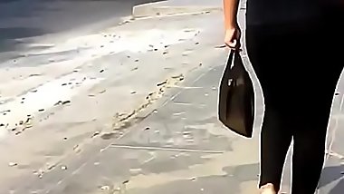 Rico culo en leggings negro