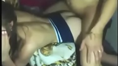 Latina girlfriend anal fucking with facial jizz