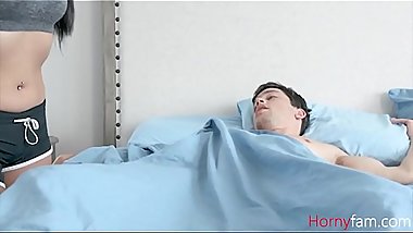 Sister rides Brother like MOM guides